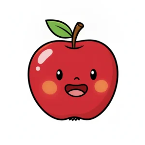apple with red color